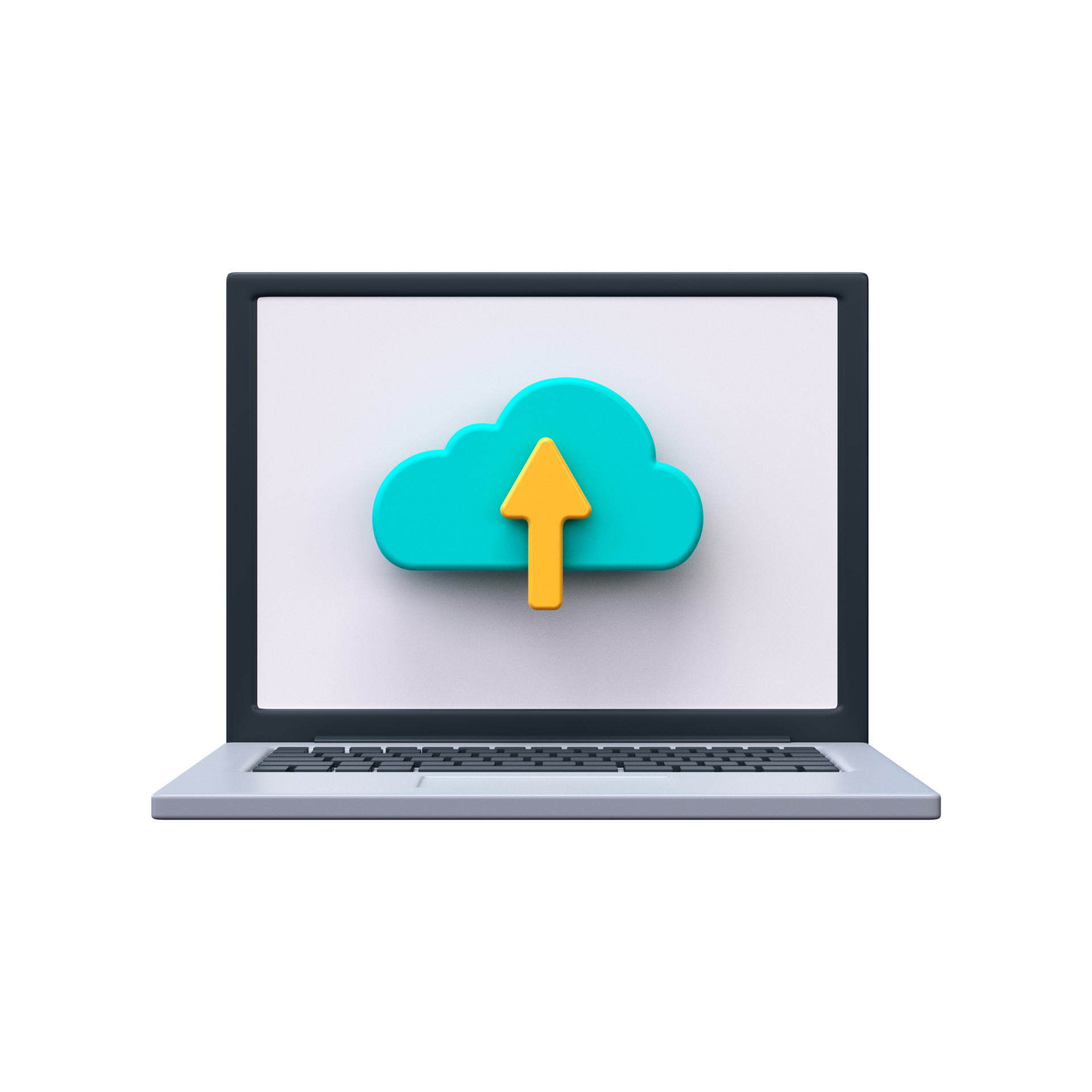3D Icon For Cloud File Upload Cloud Sign With Up Arrow On Laptop 3d-icon-for-cloud-file-upload-cloud-sign-with-up-arrow-on-laptop