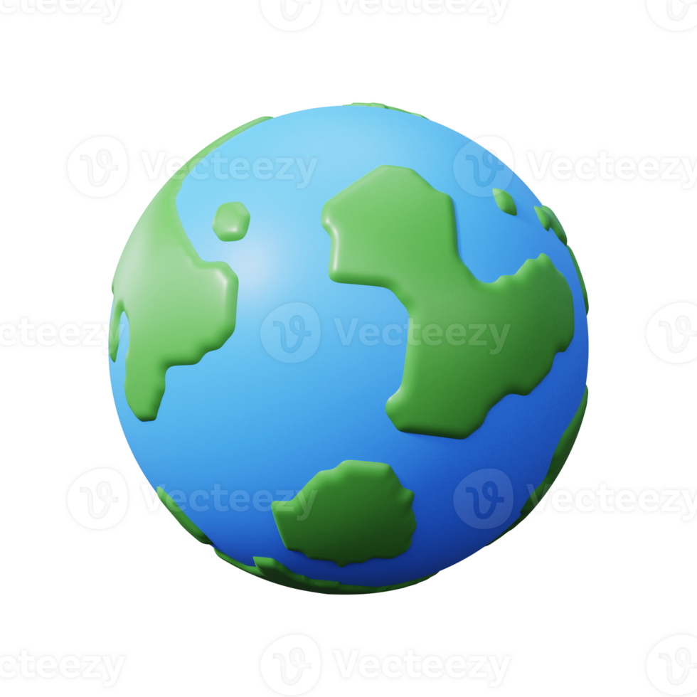 Travel icon. Planet Earth. 3D Render. png