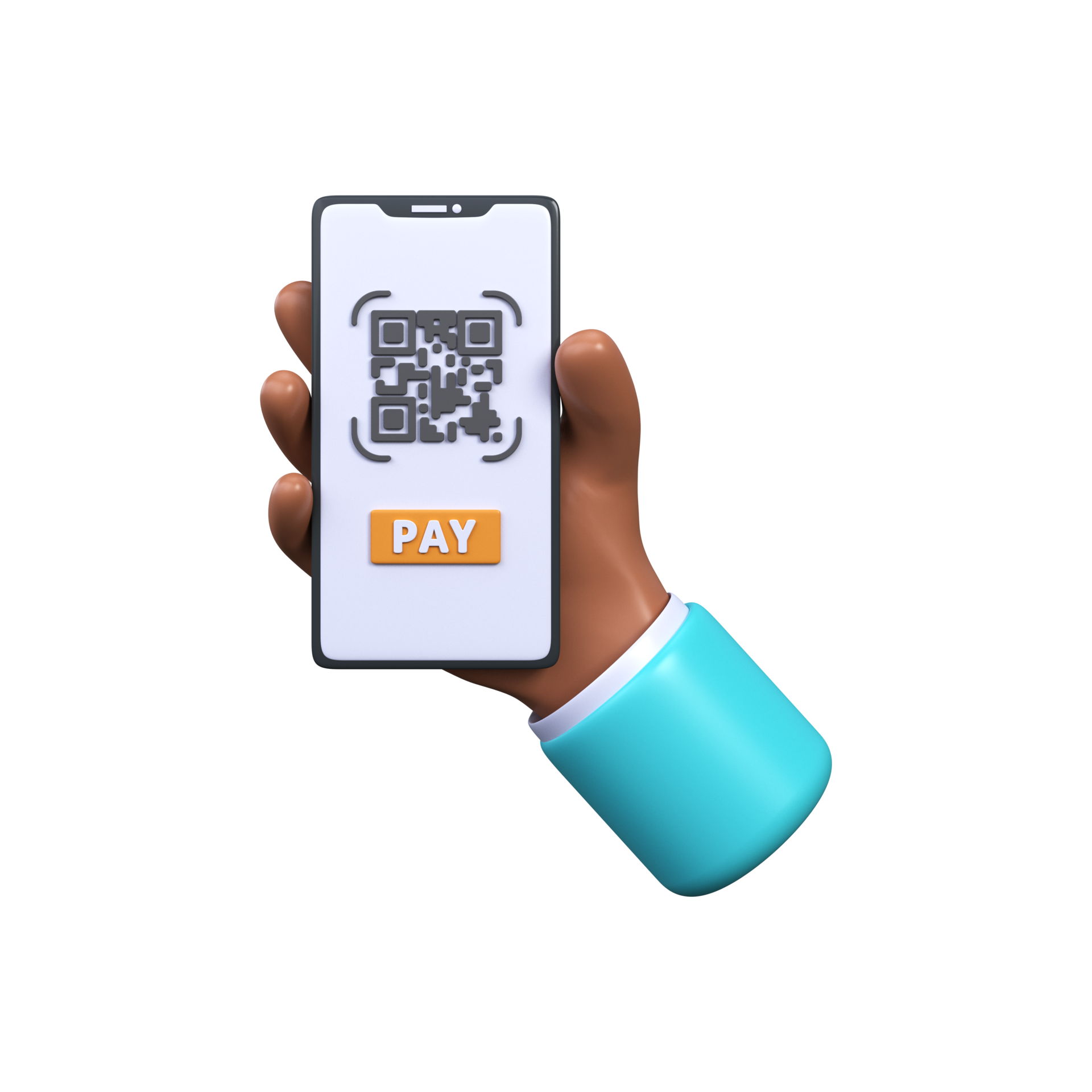 Scanning a qr code on a smartphone online payment icon 34961151 png