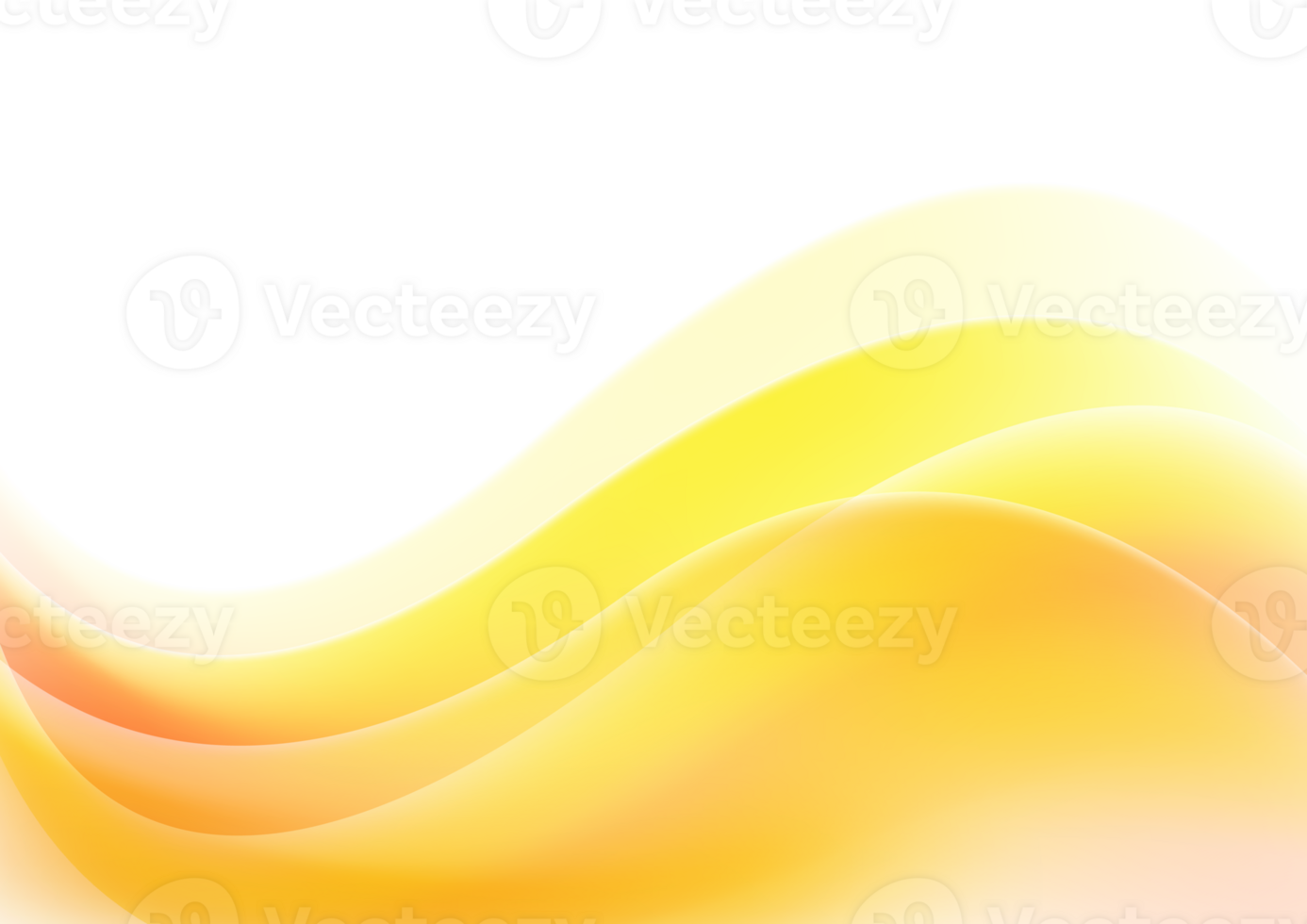 Orange vibrant abstract waves background png