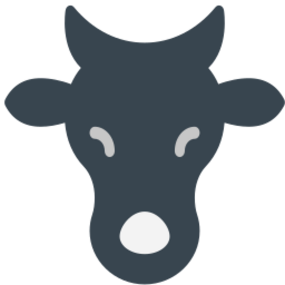 Cow illustration design png