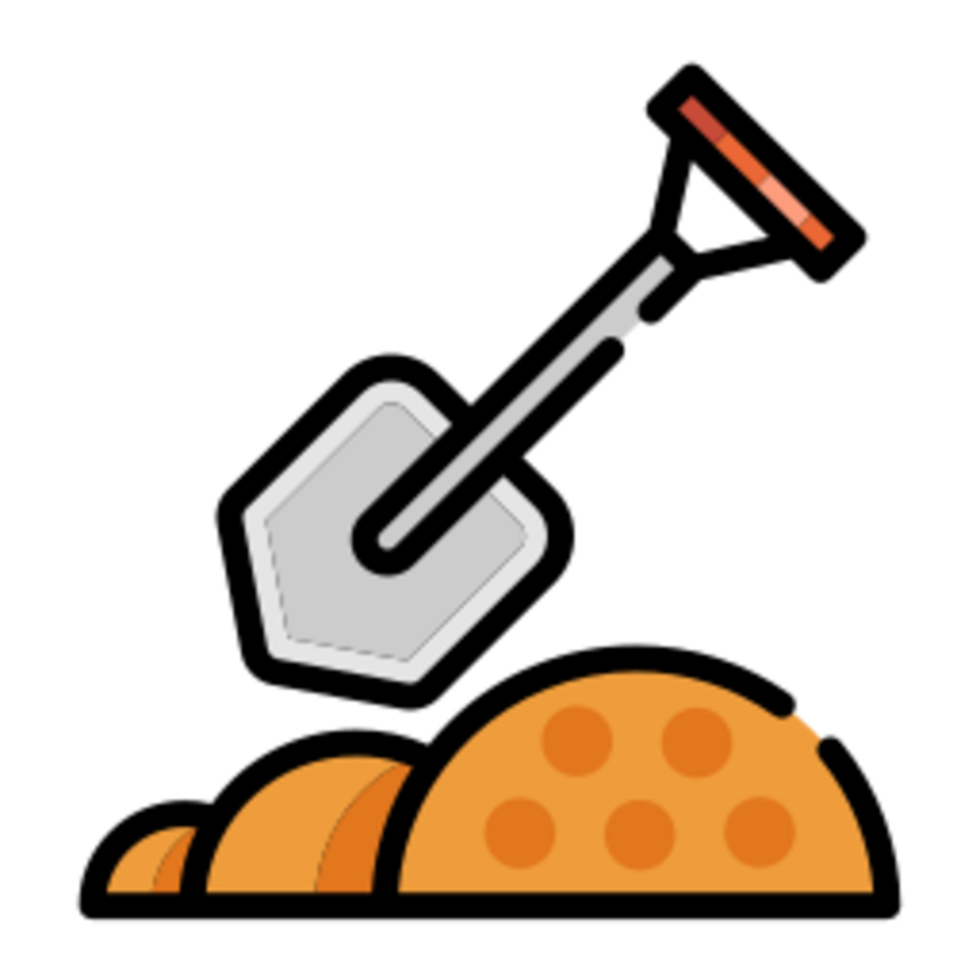 Shovel illustration design png