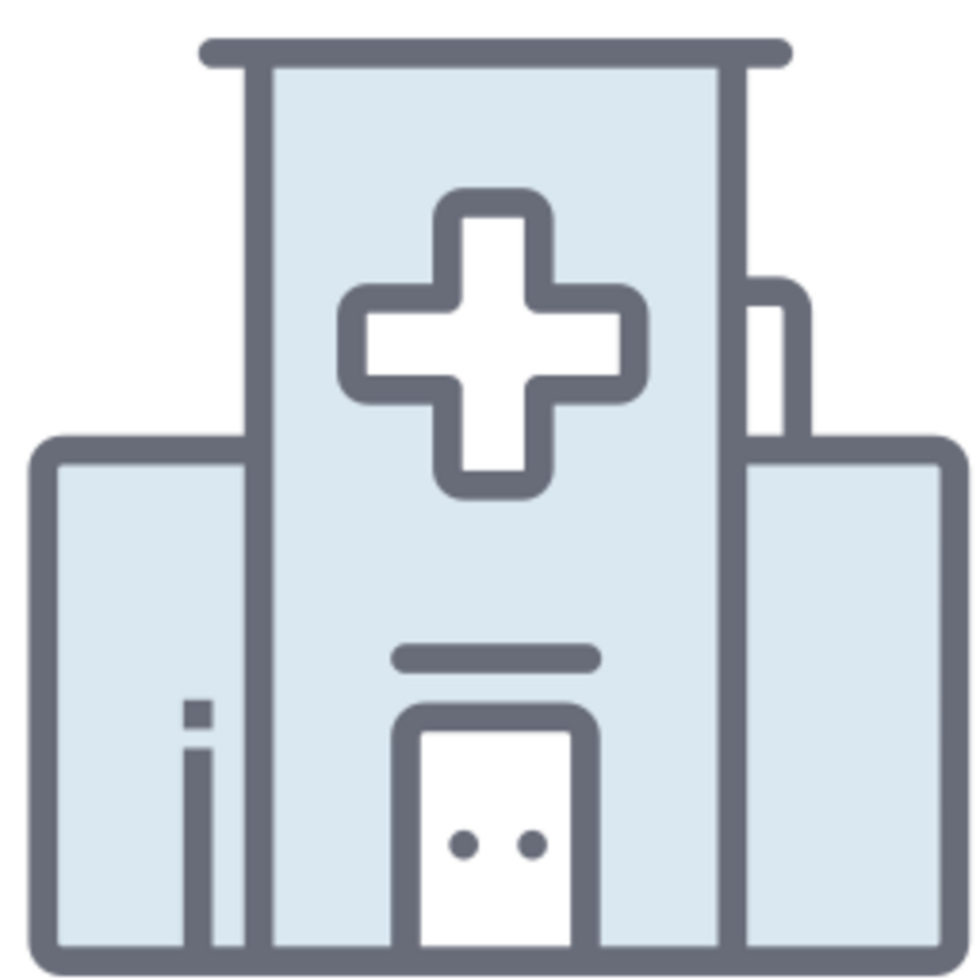 Hospital illustration design png