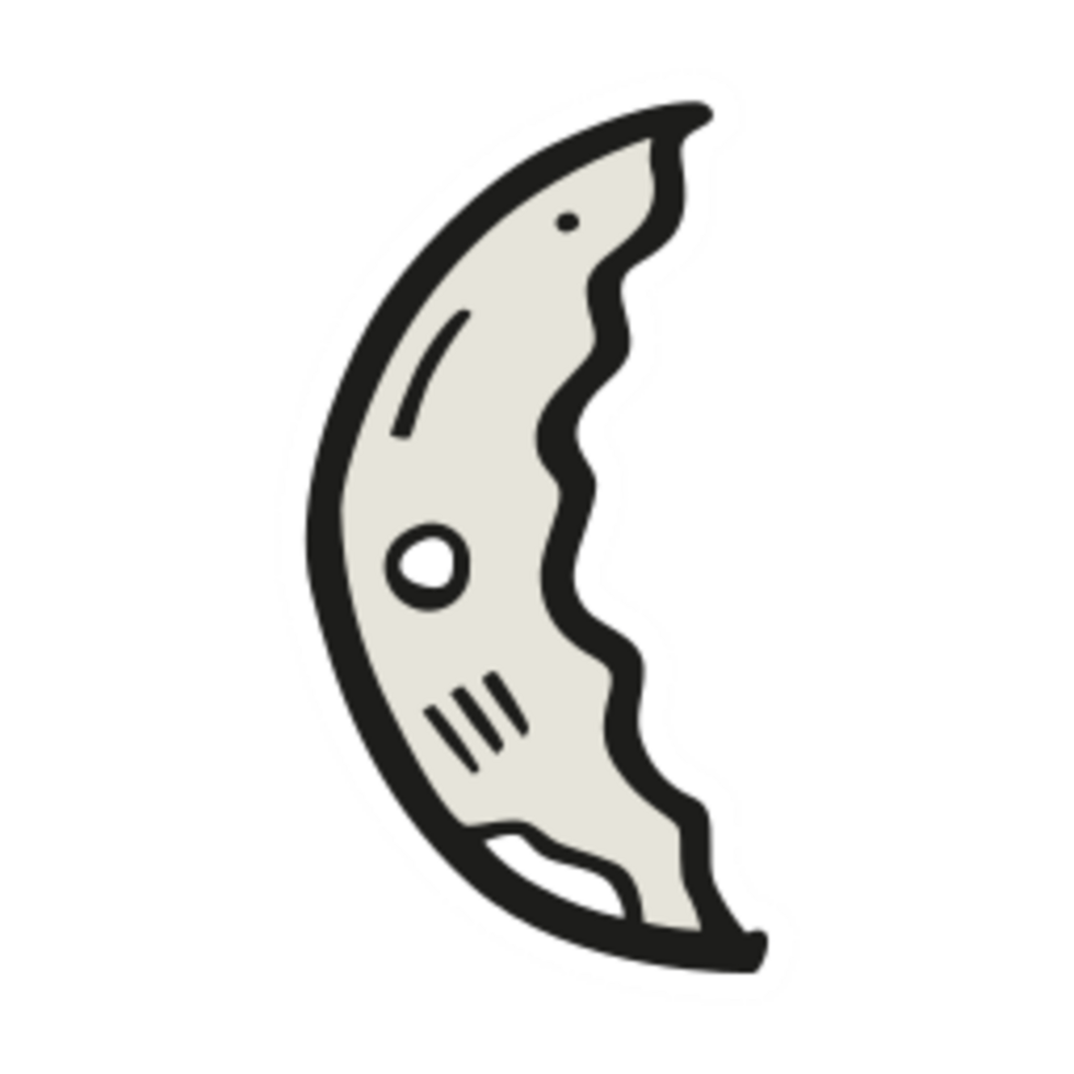 Moon illustration design png