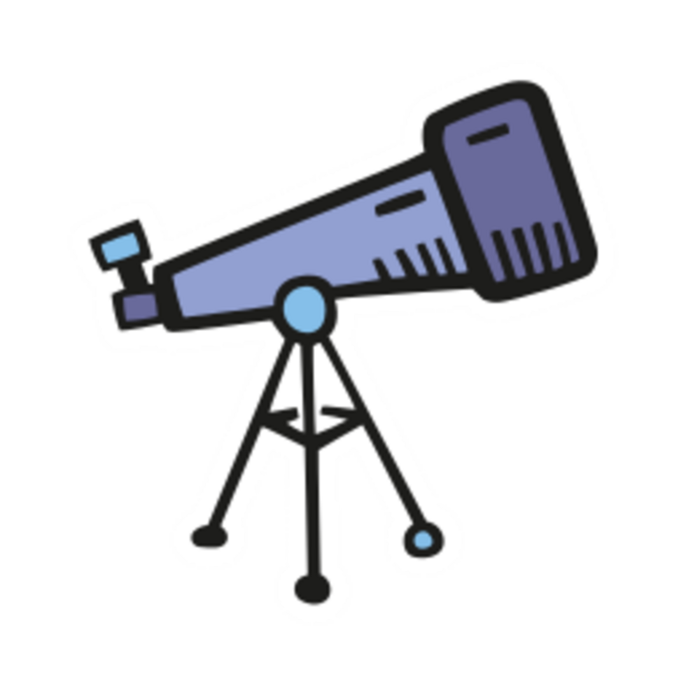 Telescope illustration design png