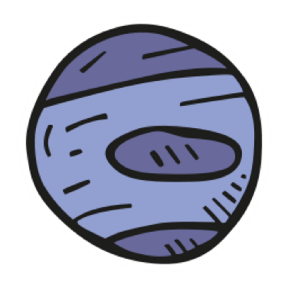 Neptune illustration design png
