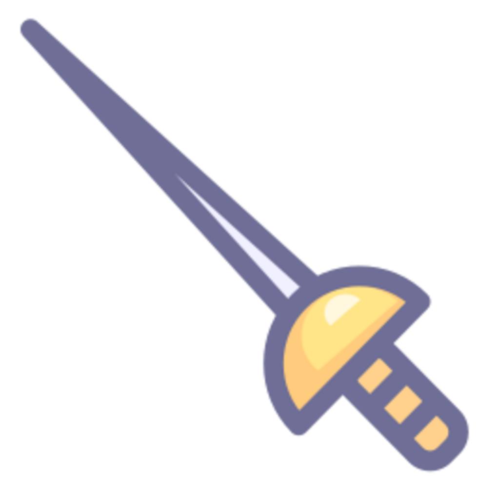 Fencing illustration design png