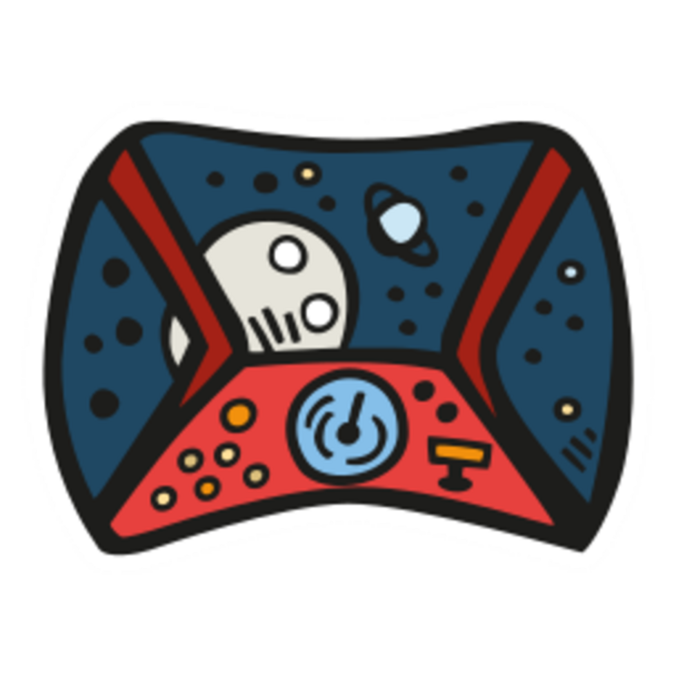 Space cockpit illustration design png