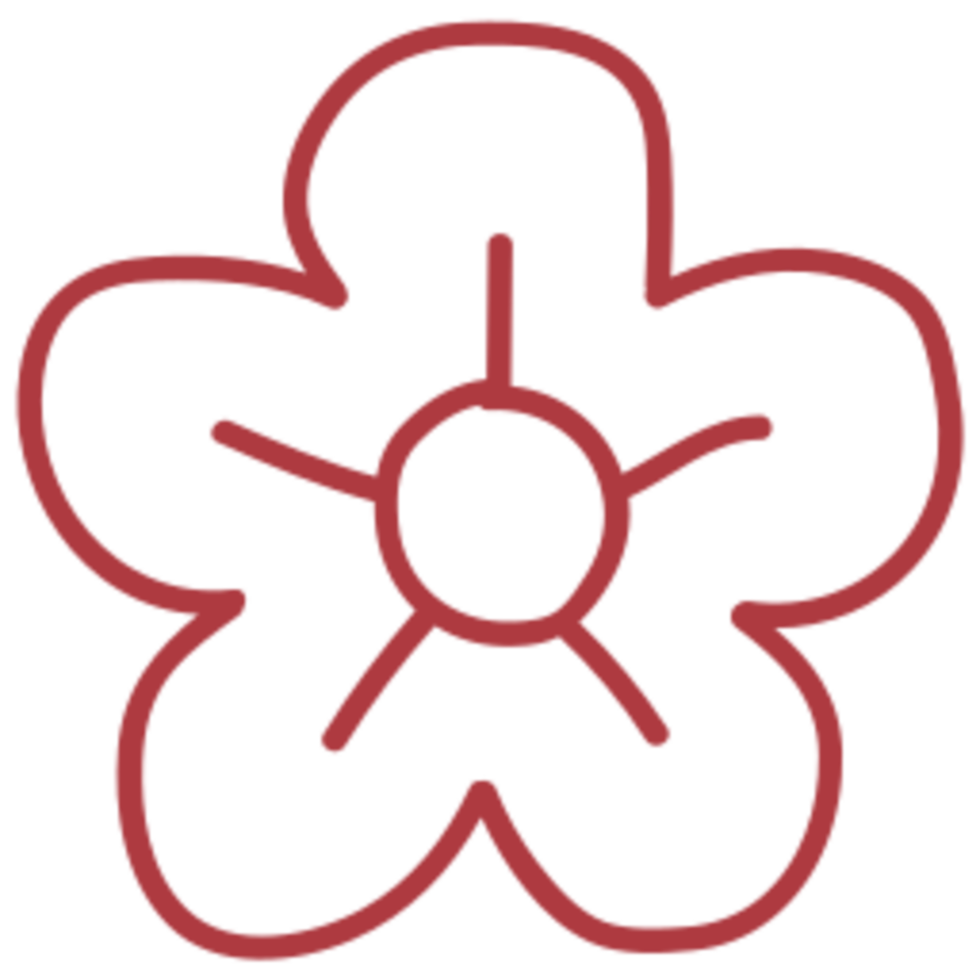Flower illustration design png