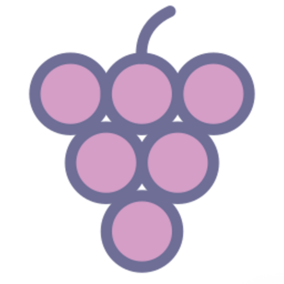 grape grape fruit illustration design png