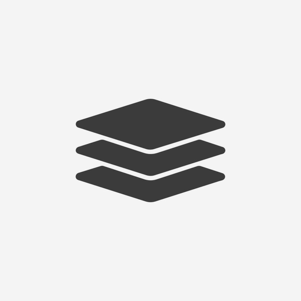 Layers icon vector isolated symbol sign