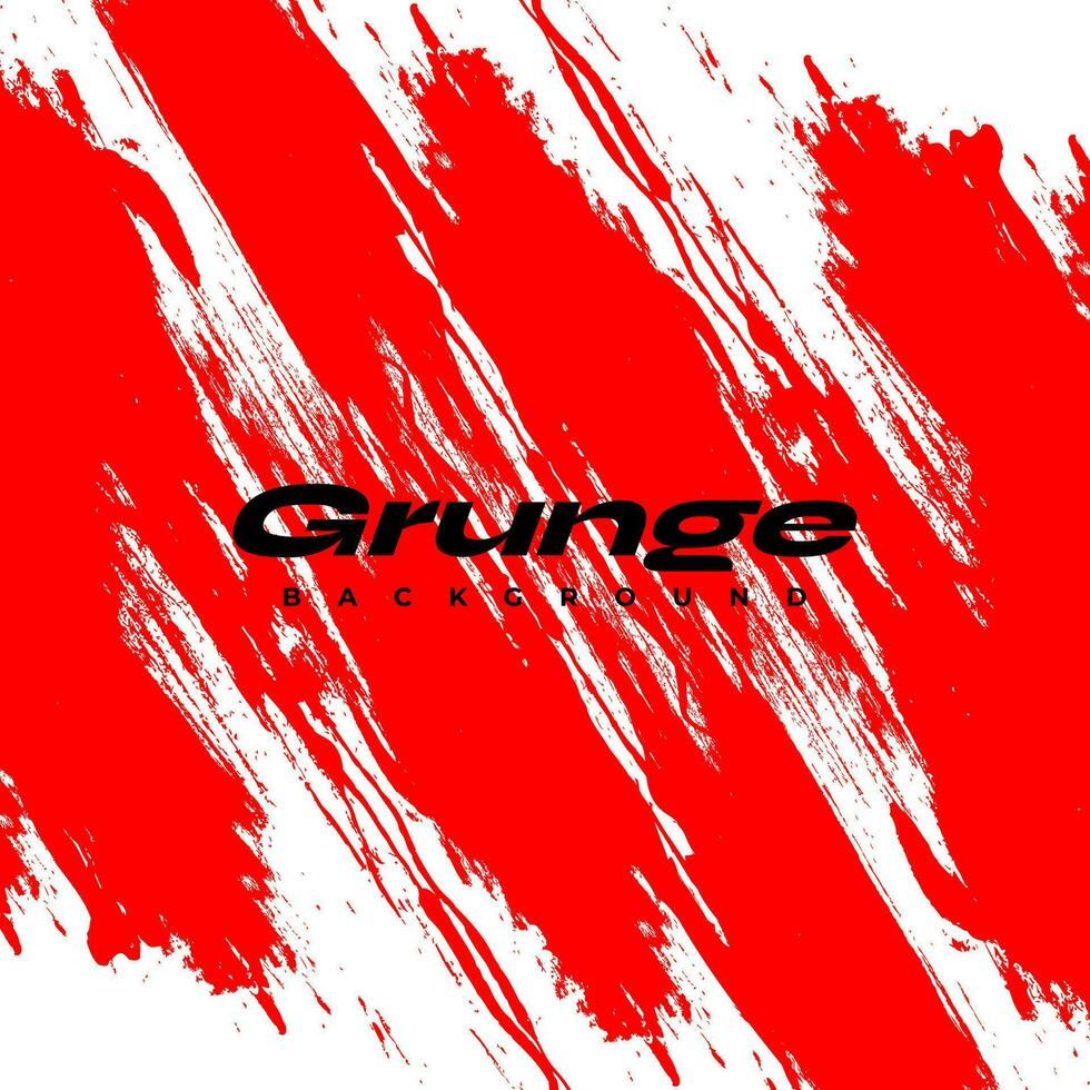 Red and Black Grunge Background. Sport Banner with Brush Style. Brush Stroke Illustration for Banner, Poster, or Sports Background. Scratch and Texture Elements For Design vector