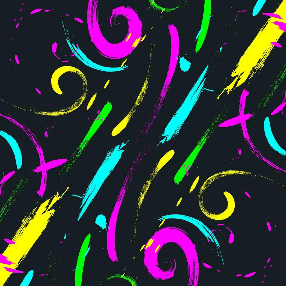 Abstract Colorful Brush Background with Sporty Style. Grunge Sport Background. Scratch and Texture Elements For Design vector