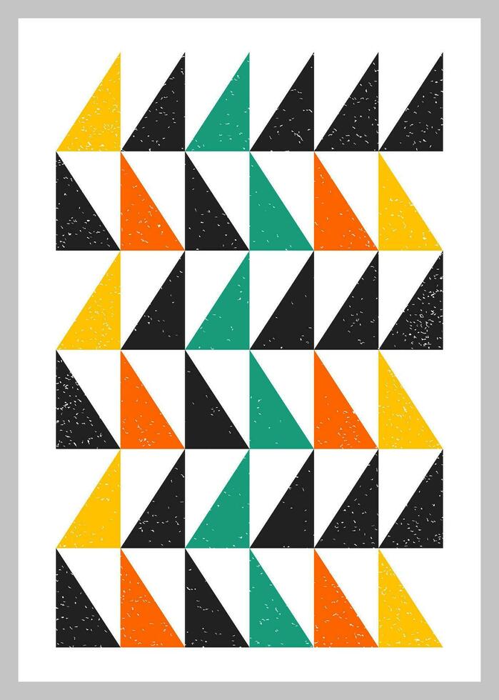 Minimal retro geometric design posters. Contemporary art wall decoration. Geometric shapes poster cover background. vector