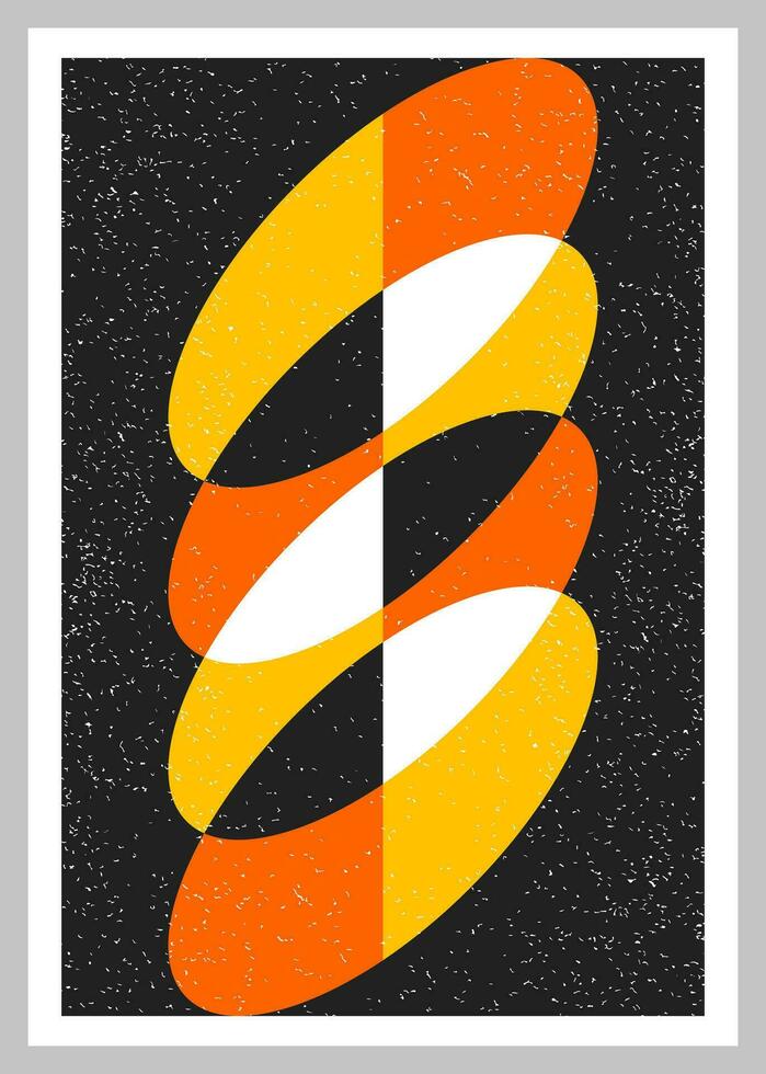 Minimal retro geometric design posters. Contemporary art wall decoration. Geometric shapes poster cover background. vector