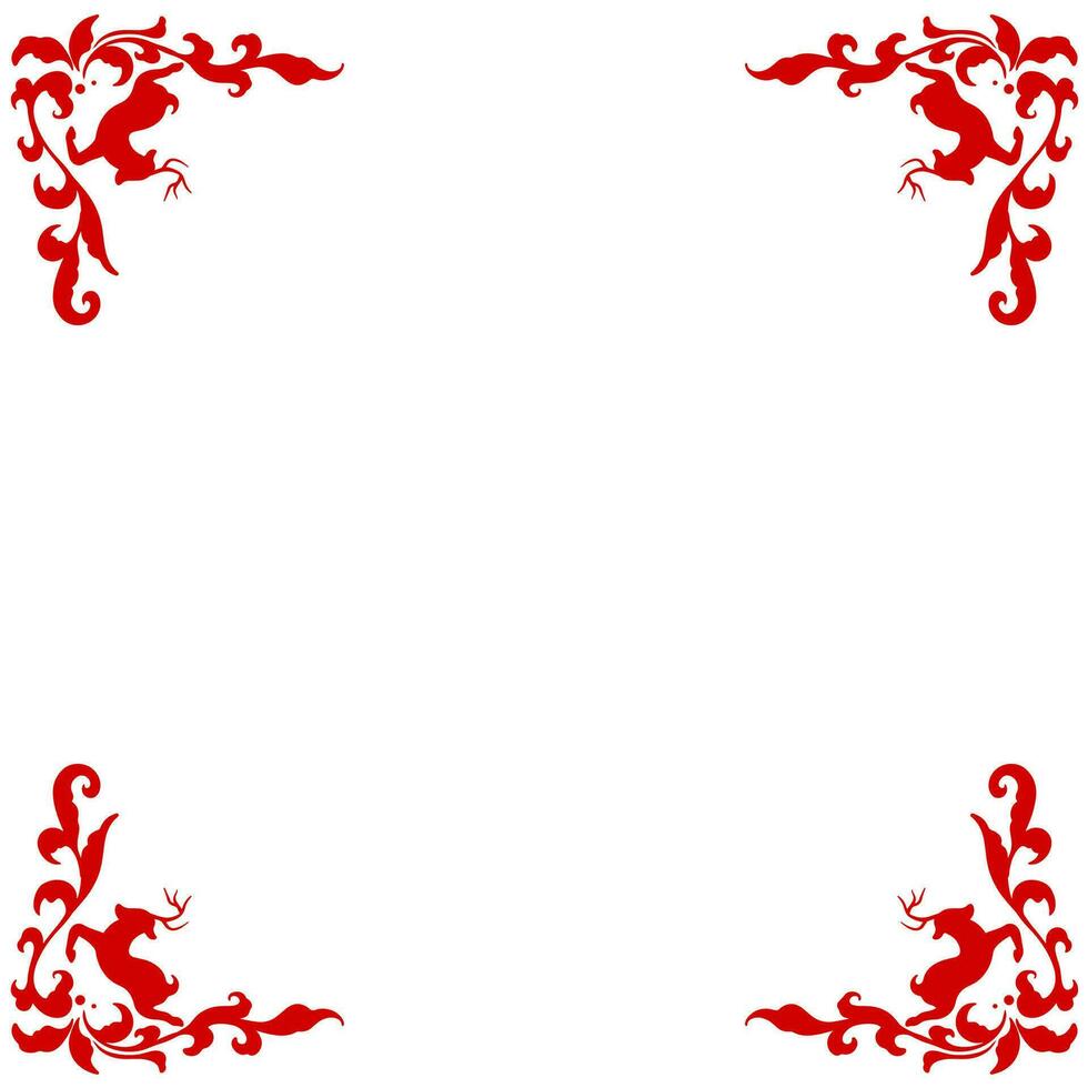 vector rojo esquina elegante marco frontera Navidad propósito