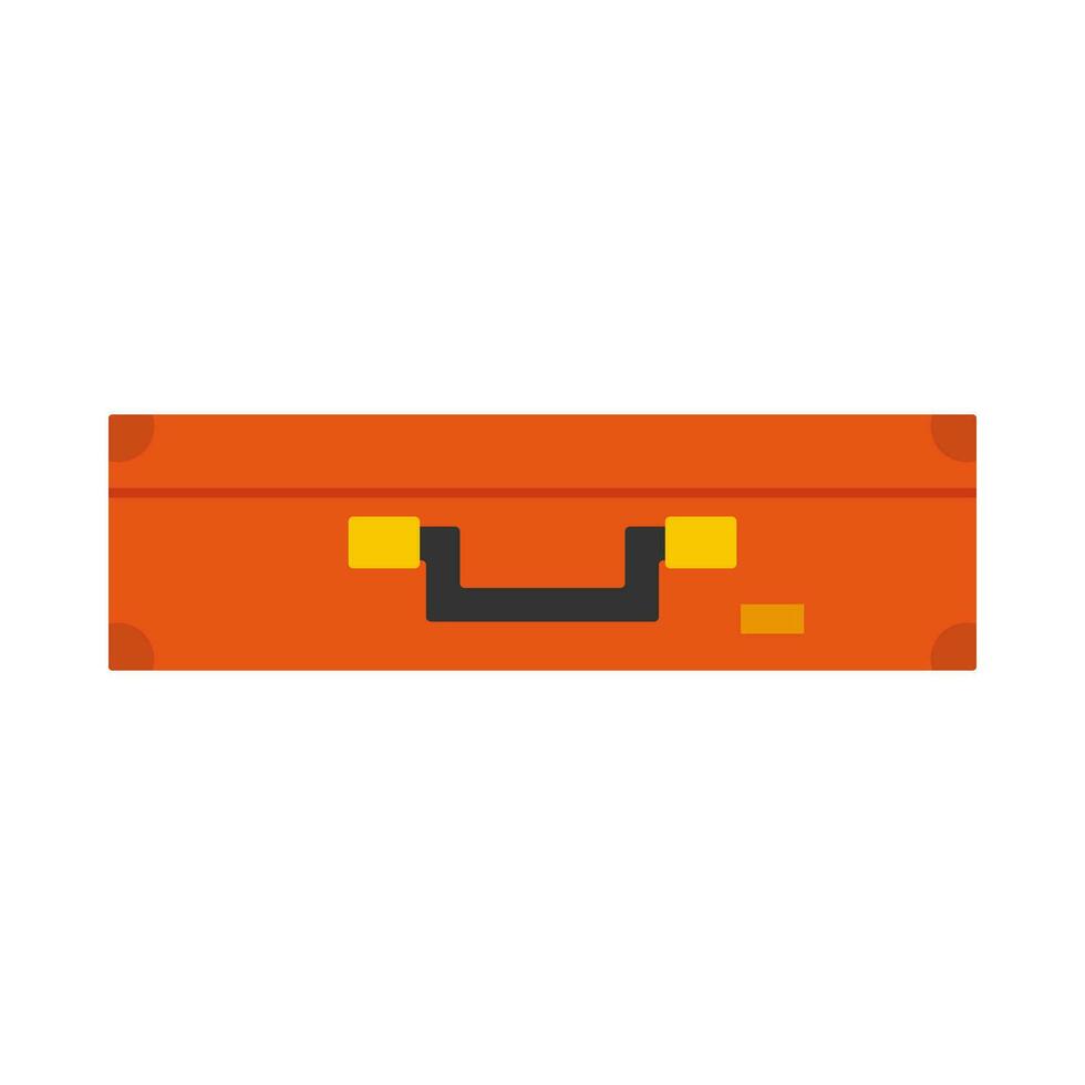 Travel suitcase flat illustration vector