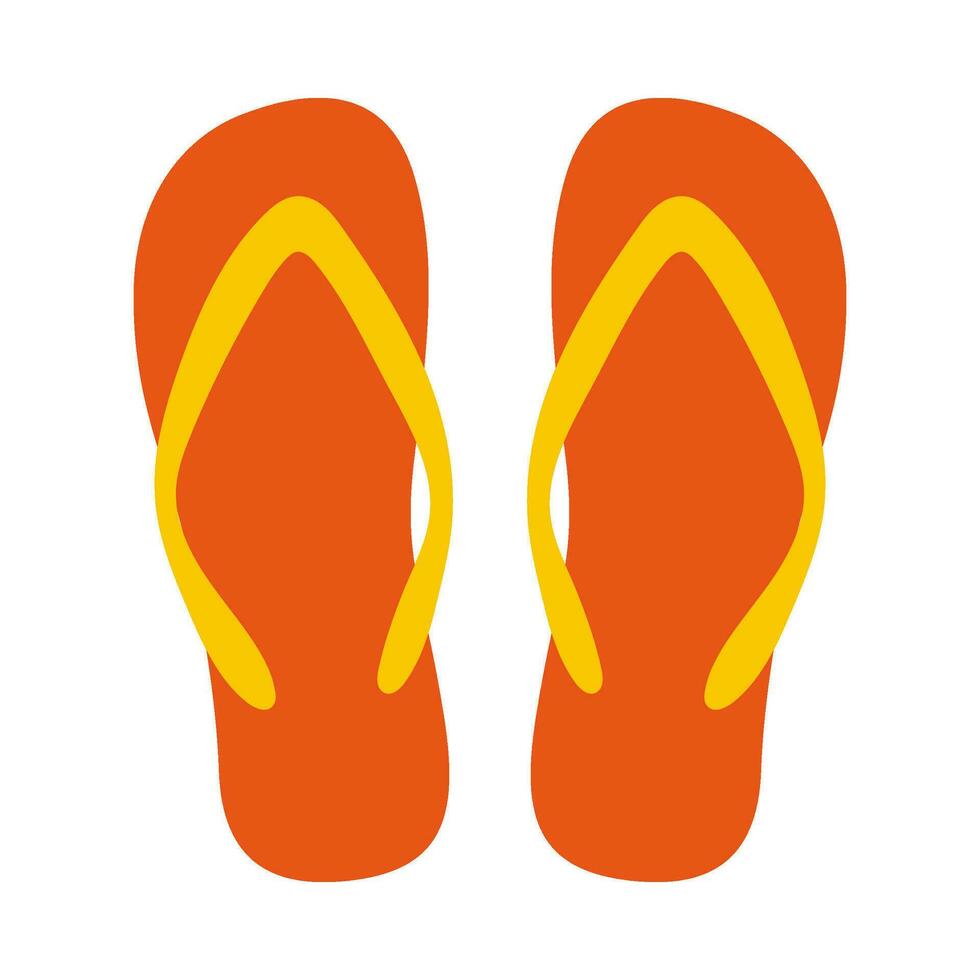 Flip flops flat illustration vector