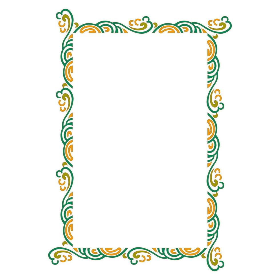Unique abstract frame vector with striking colors