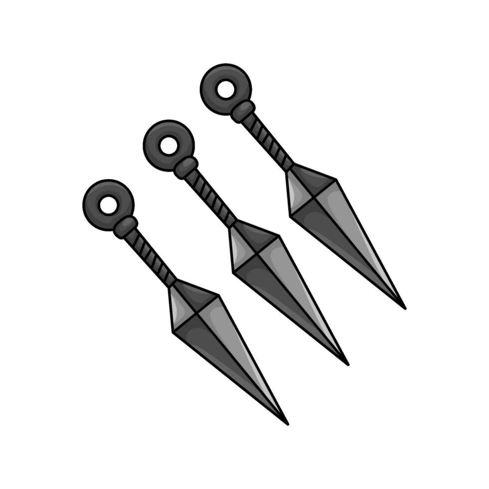 kunai Japón ilustración vector