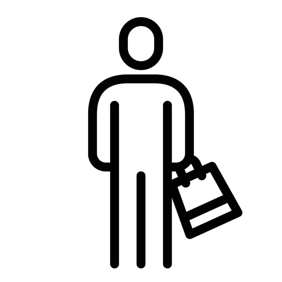 shopper icon . line vector illustration
