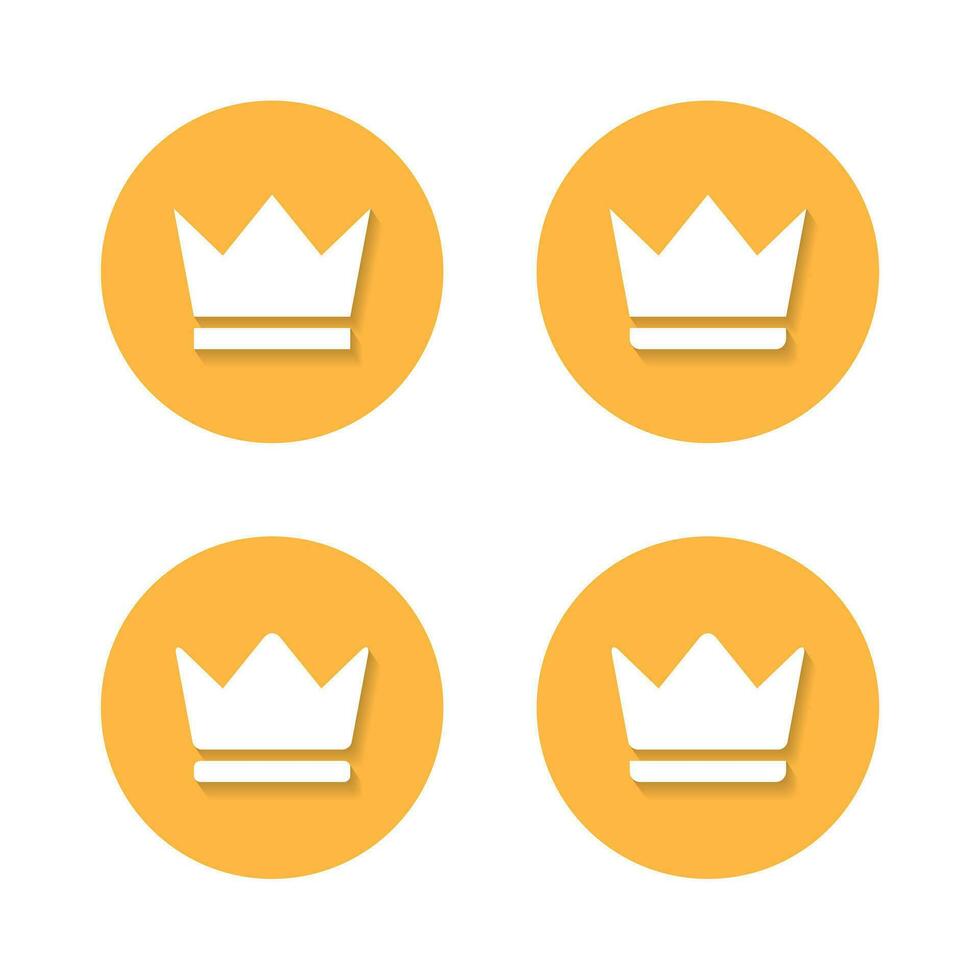 corona, prima icono vector en plano estilo