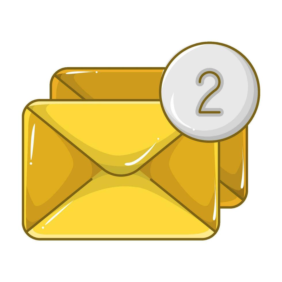 mail with notification  illustration vector