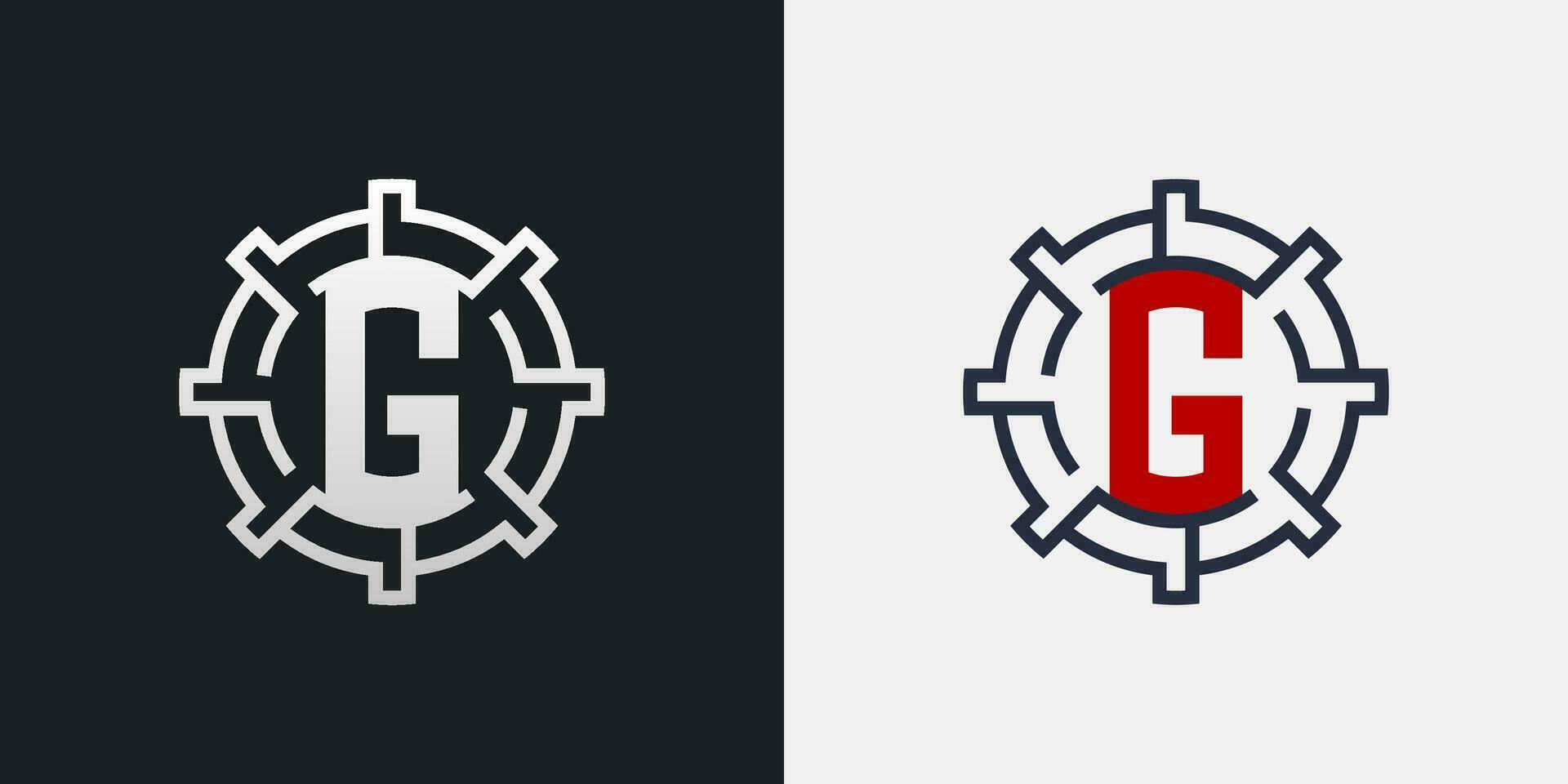 G Logo Design. Clean and Modern Letter G Logo in Round Shape vector