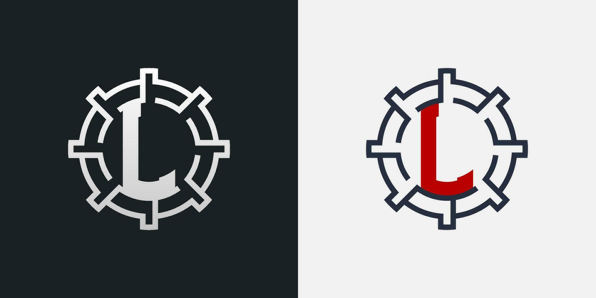 L Logo Design. Clean and Modern Letter L Logo in Round Shape vector