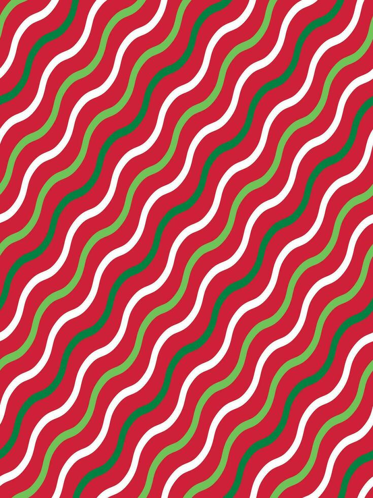 Seamless Wavy Lines On Red Background vector