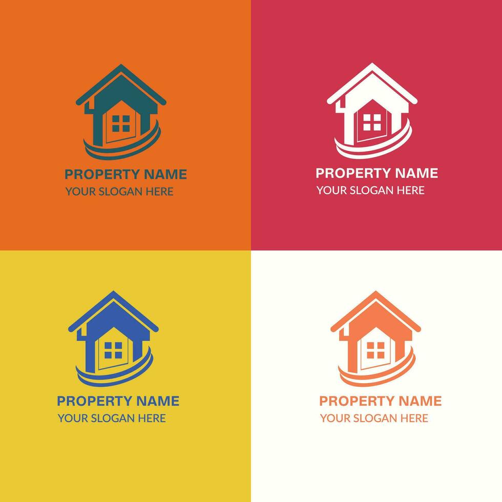 home property logo vector