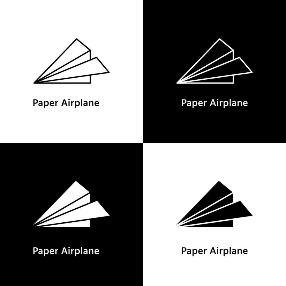 Paper Airplane Logo Vector Icon