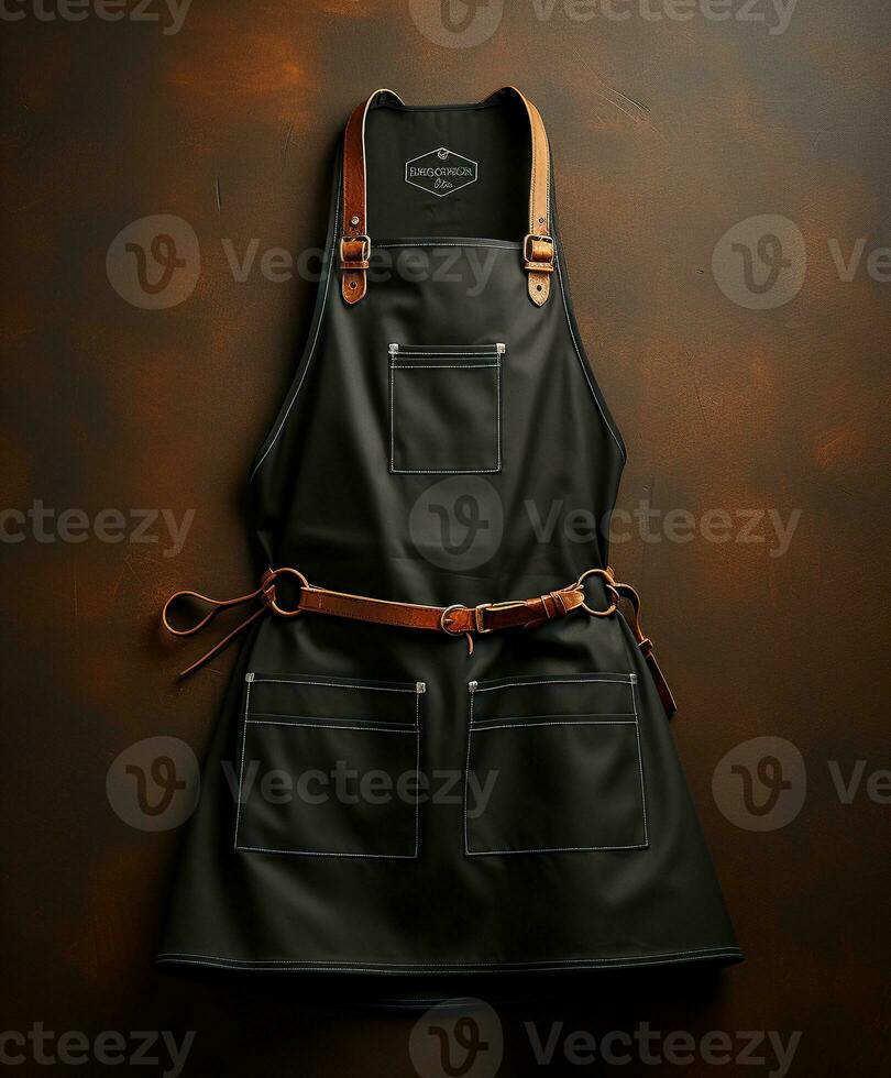 AI generated AI Generated Stylish Adjustable Cooking aprons for men and women photo