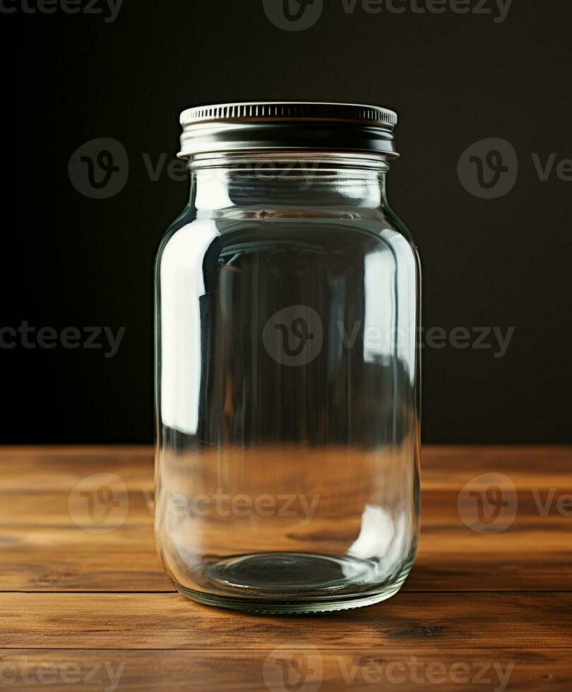 AI generated Innovative Packaging Mockup Designs for Glass Jars - AI Generated photo