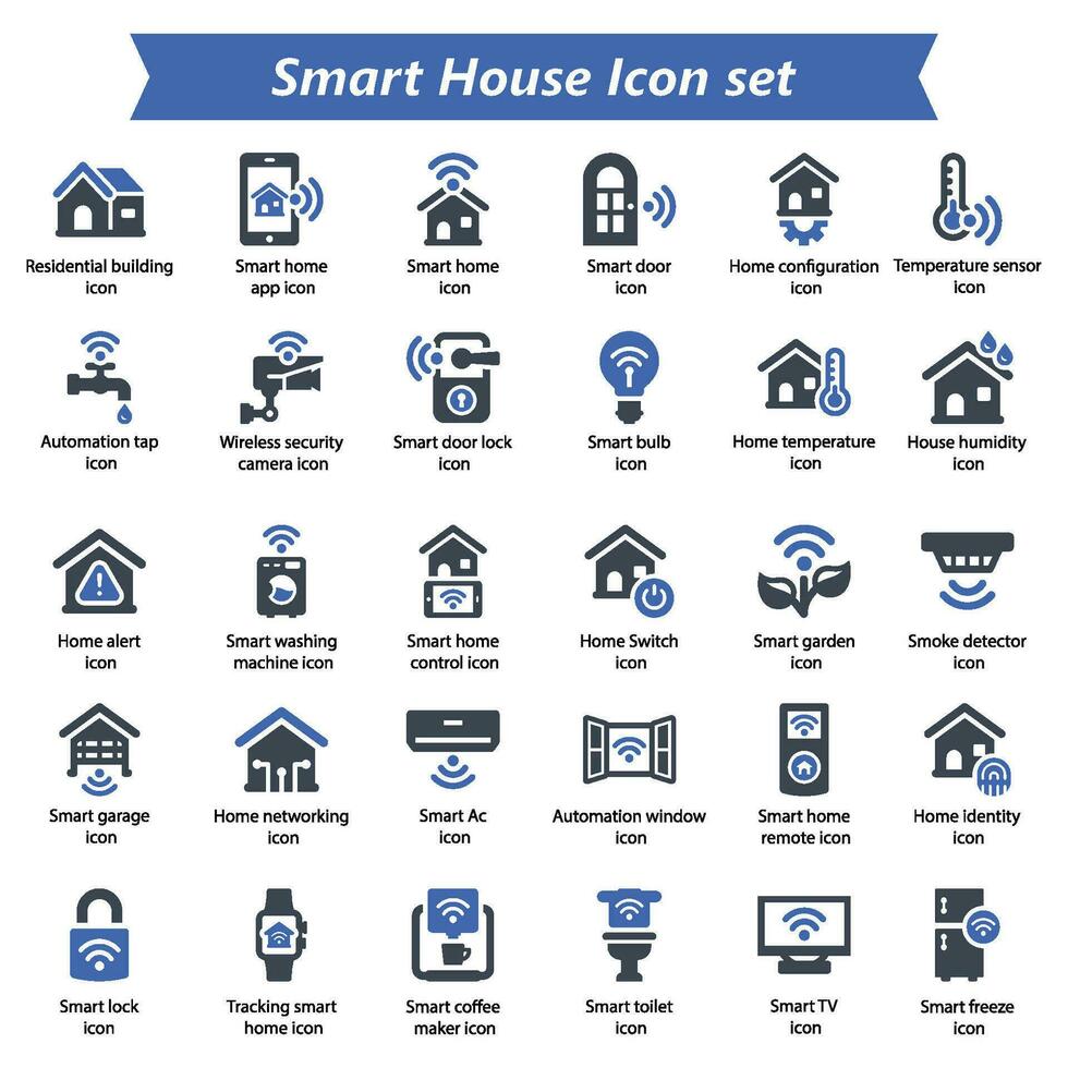 Smart House Icon Set vector