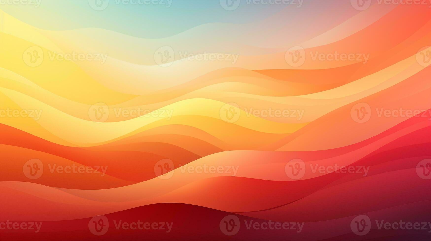 AI generated red to yellow gradient background photo