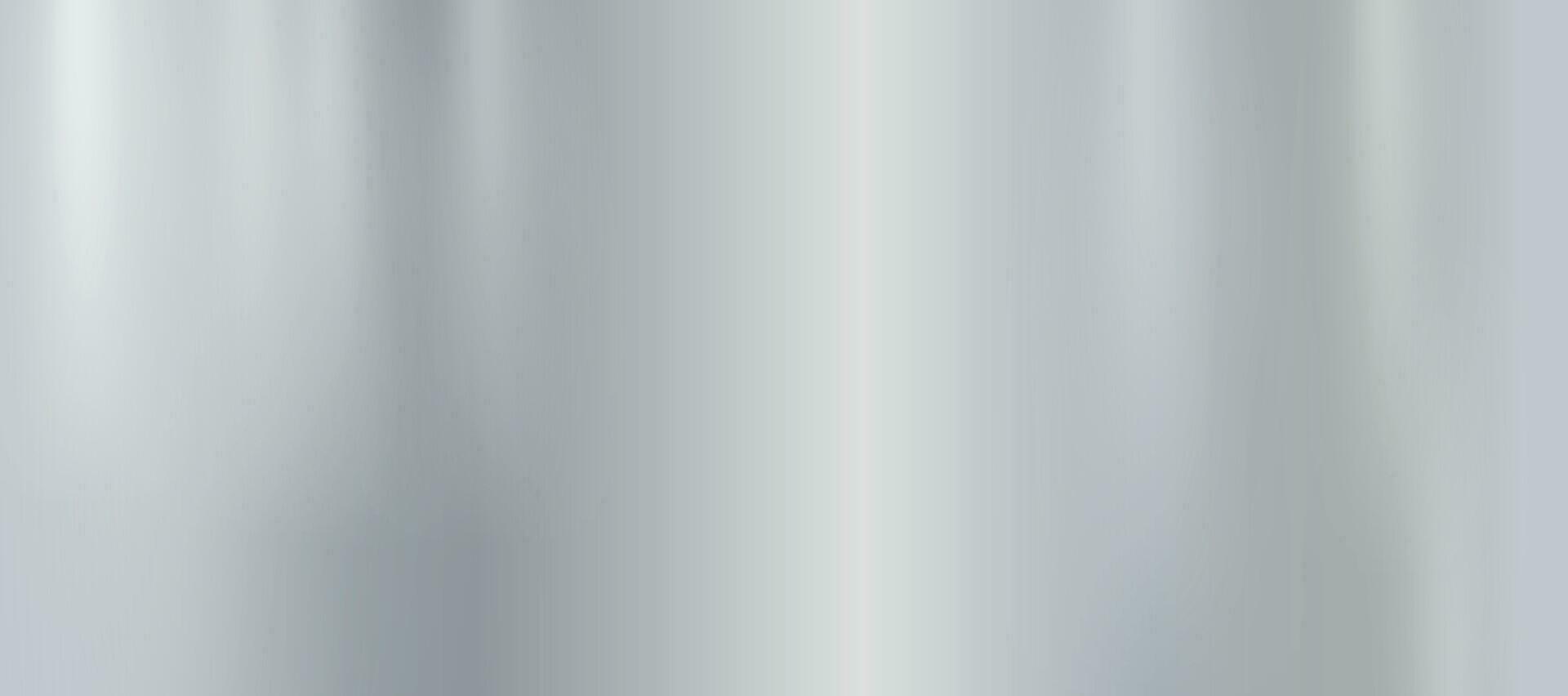 Panoramic background silver steel metal texture - Vector illustration