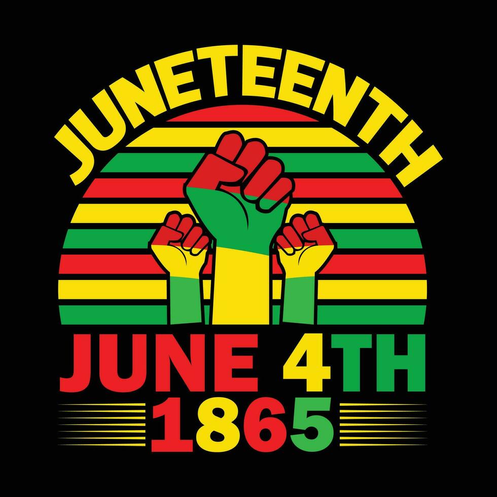 Juneteenth t-shirt design vector