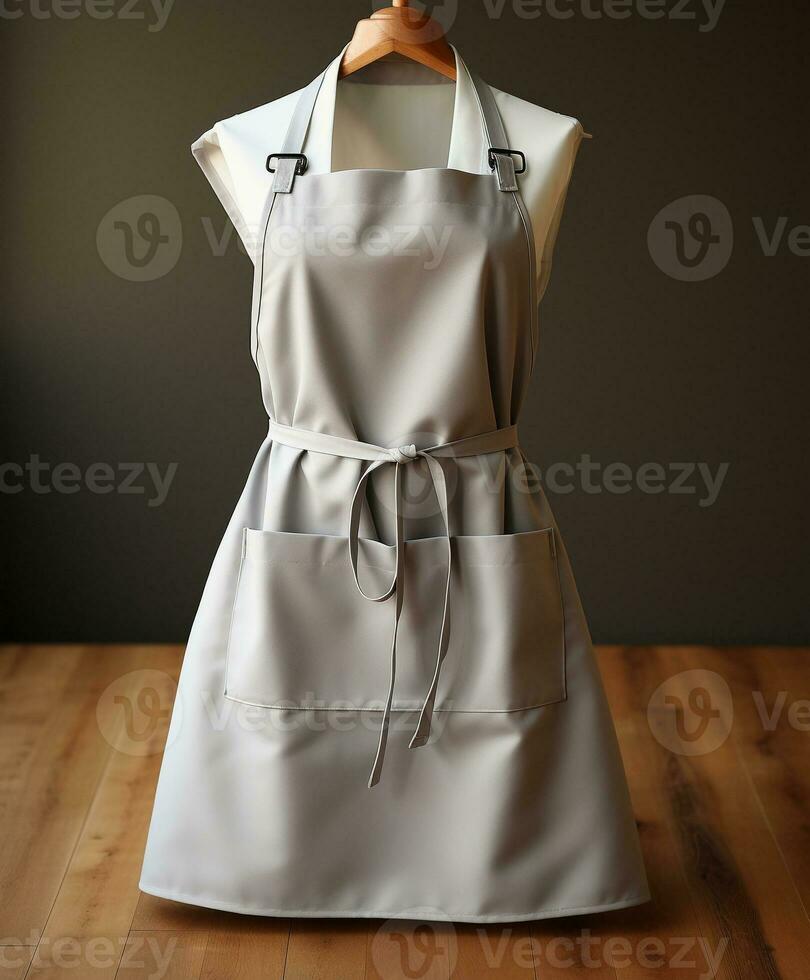 AI generated AI Generated Stylish Adjustable Cooking aprons for men and women photo