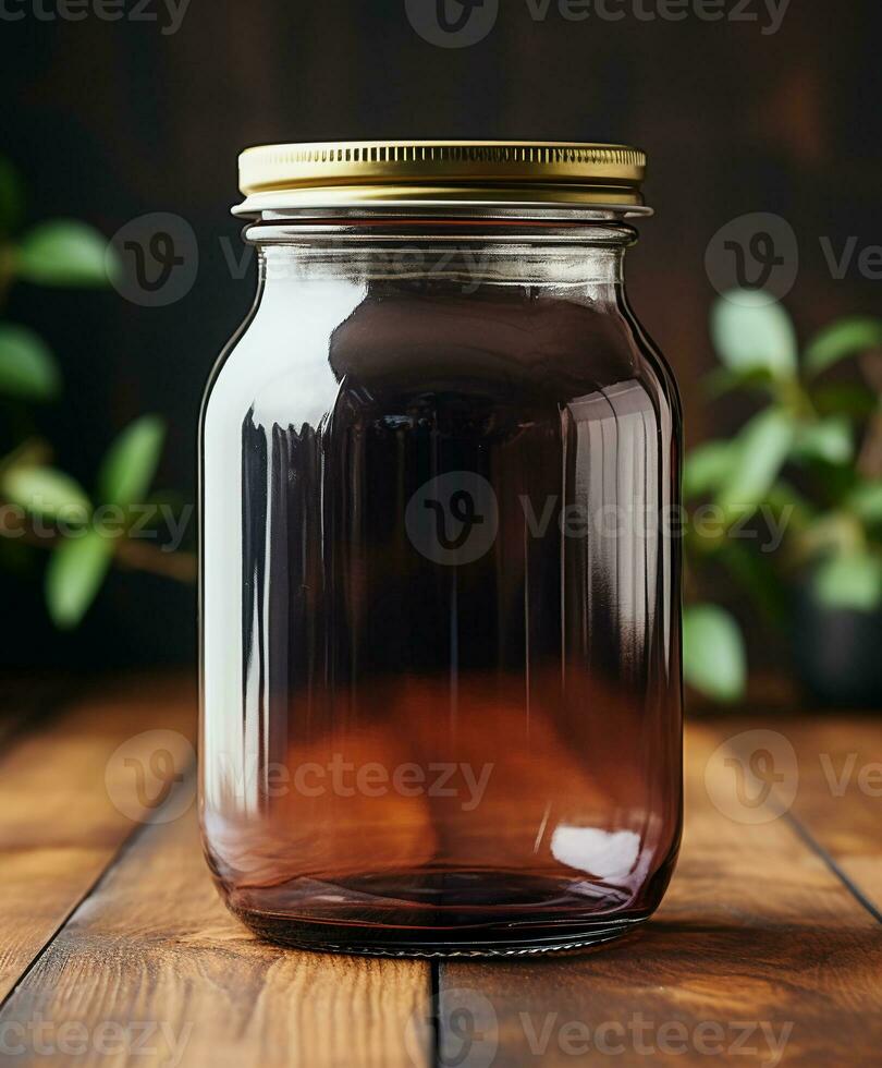 AI generated Innovative Packaging Mockup Designs for Glass Jars - AI Generated photo