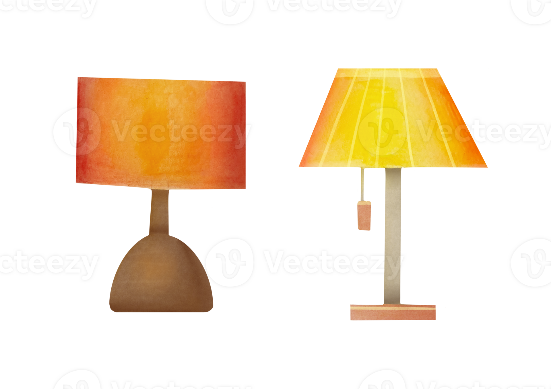 traditionnel classique table lampe avec abatjour collection. intérieur