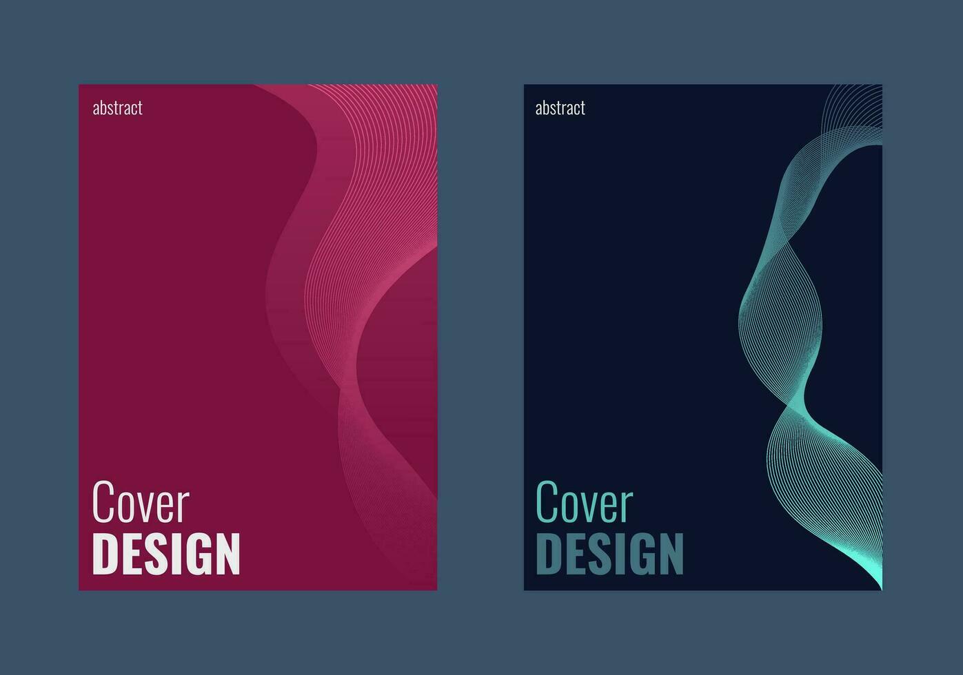 Set of abstract minimalist background for your cover design, flyer, brochure and more vector