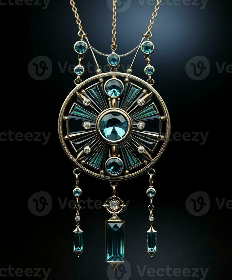 AI generated Dazzling Choices in Gold and Diamond Jewellery - AI Generated photo