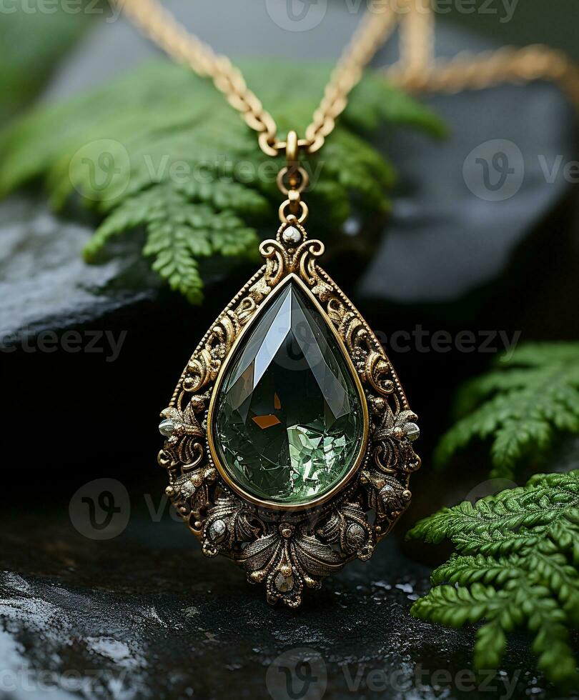 AI generated Dazzling Choices in Gold and Diamond Jewellery - AI Generated photo