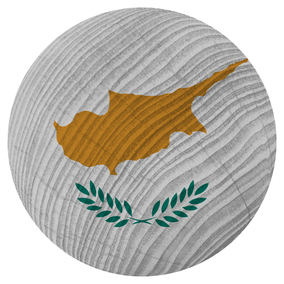 Cyprus Country Flag in Circle Shape png