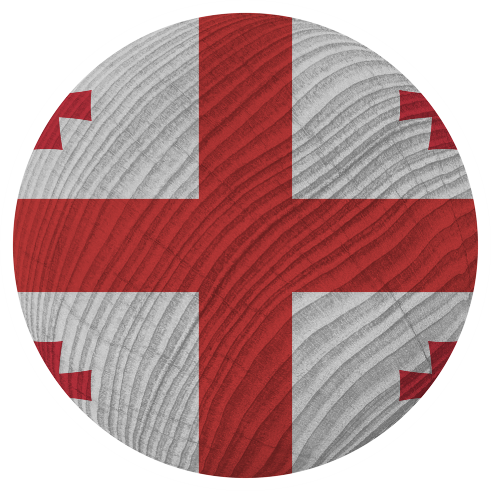 Georgia Country Flag in Circle Shape png