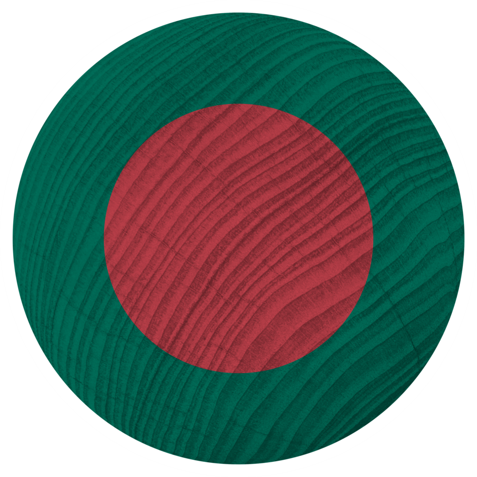 Bangladesh nacional bandera en circulo forma png