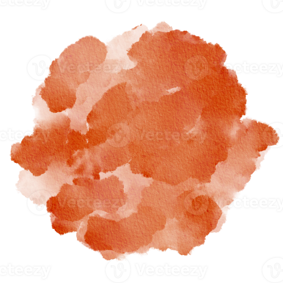 Coral Gold, Pink Watercolor Paint Stain Background Circle, Abstract Paper Texture Color Of The Year png