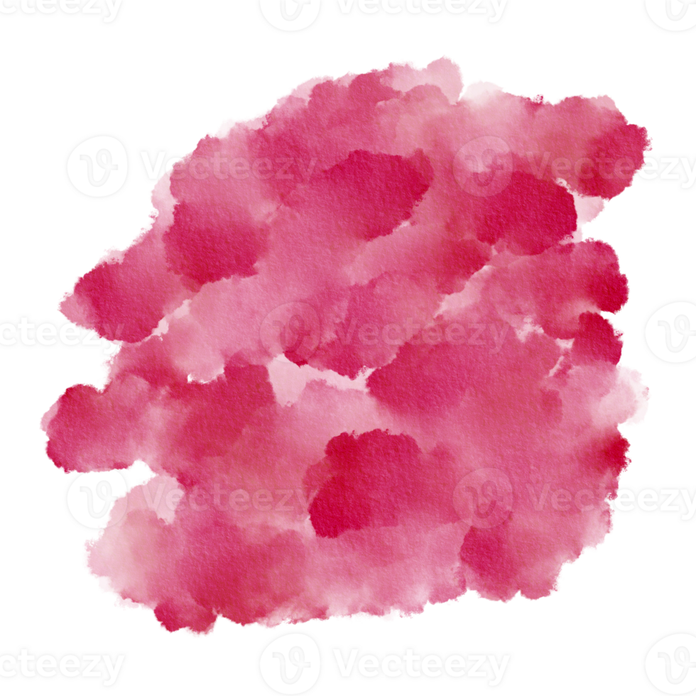 Raspberry Rose, Pink Watercolor Paint Stain Background Circle, Abstract Paper Texture Color Of The Year png