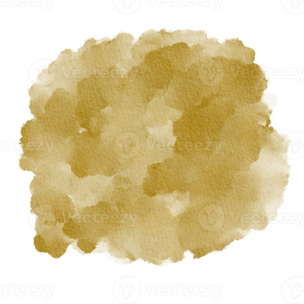 Rich Gold Watercolor Paint Stain Background Circle, Abstract Paper Texture Color Of The Year png